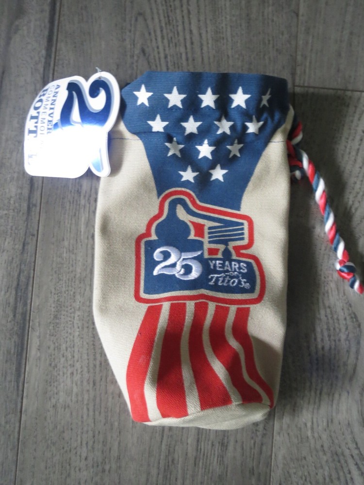 Tito's 25th Anniversary commemorative Drawstring Bag, NWT