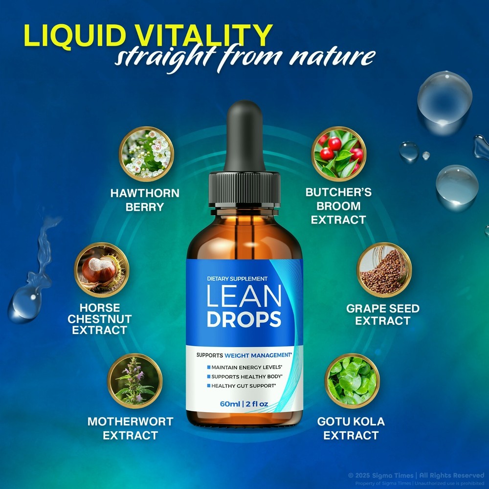 (2 Pack) Lean Drops for Weight Loss, Advanced LeanDrops Fat-Burning Formula