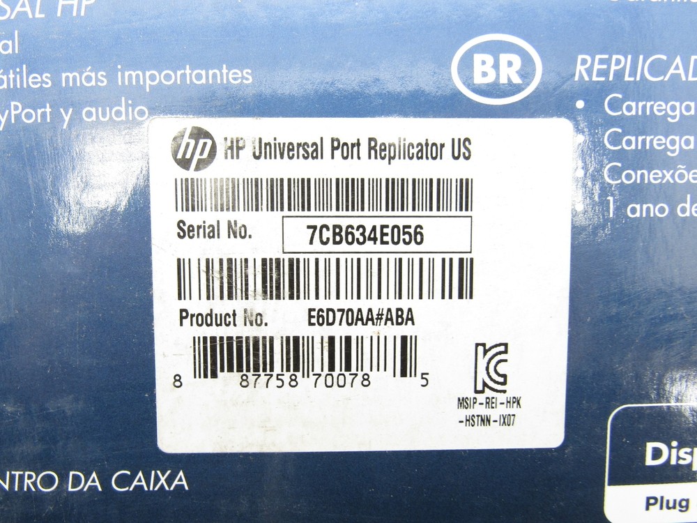 HP E6D70AA Universal Port Replicator Docking Station USB / HDMI / Display / New