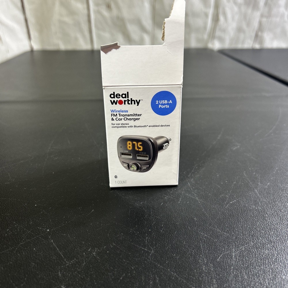 FM Bluetooth Transmitter - dealworthy Black