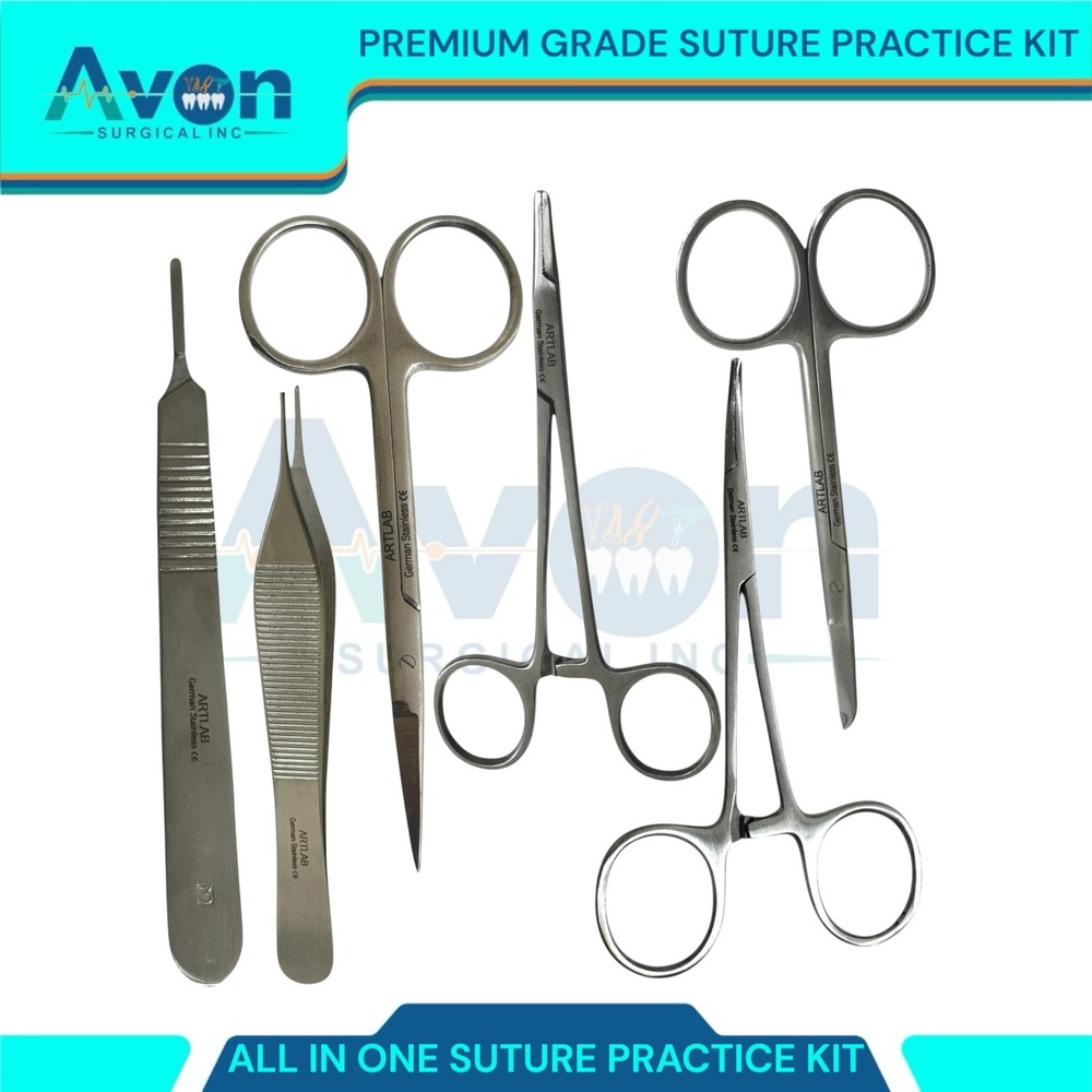 20PCS Practice Suture Kit for Training Student Use - Includes Essential Tools