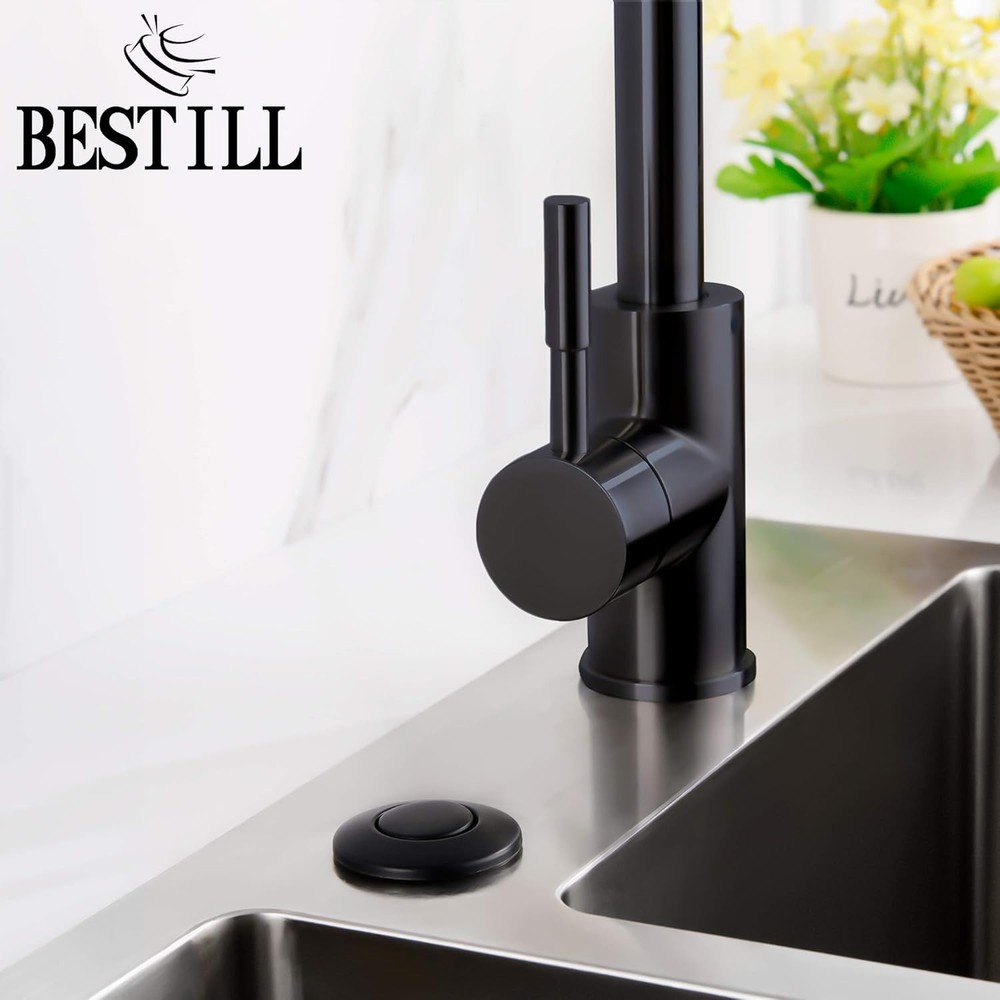 Luxurious Brass-Covered Garbage Disposal Air Switch with Easy Installation