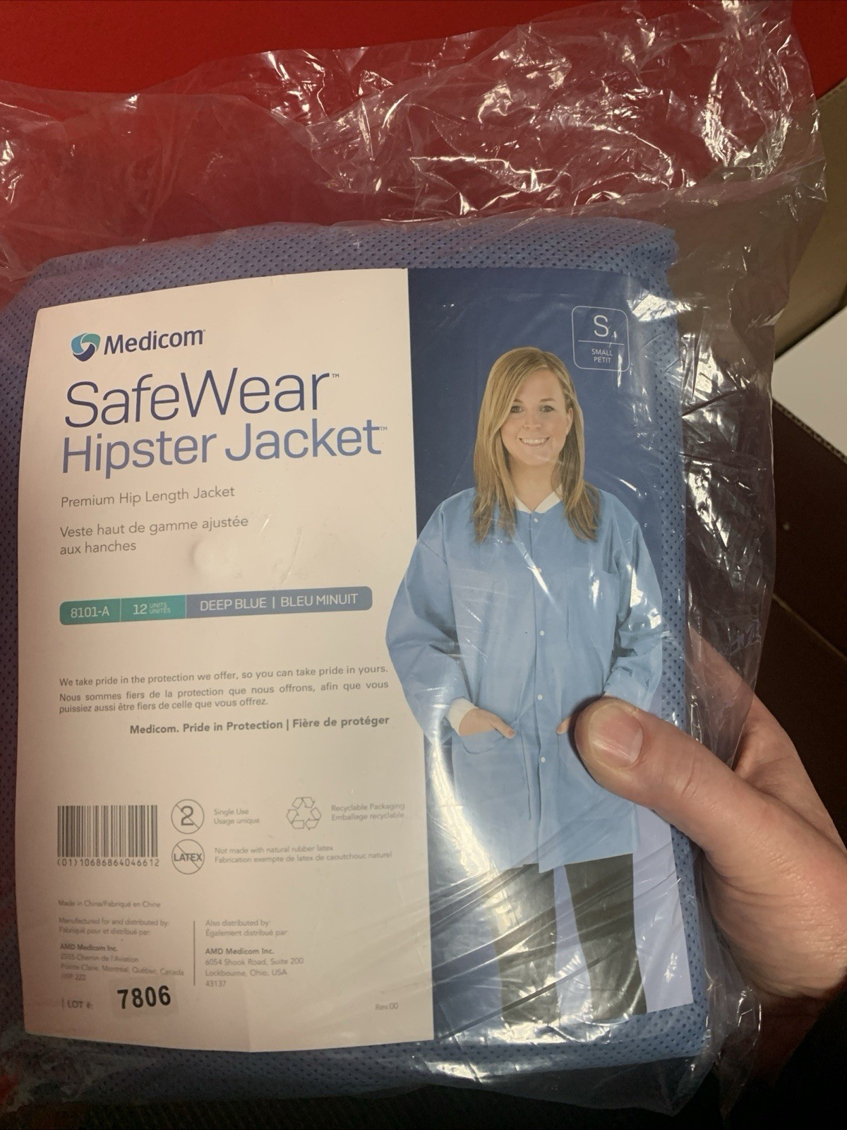 PPE Dental Jacket Safe Wear Size Small Blue Pack Of 12
