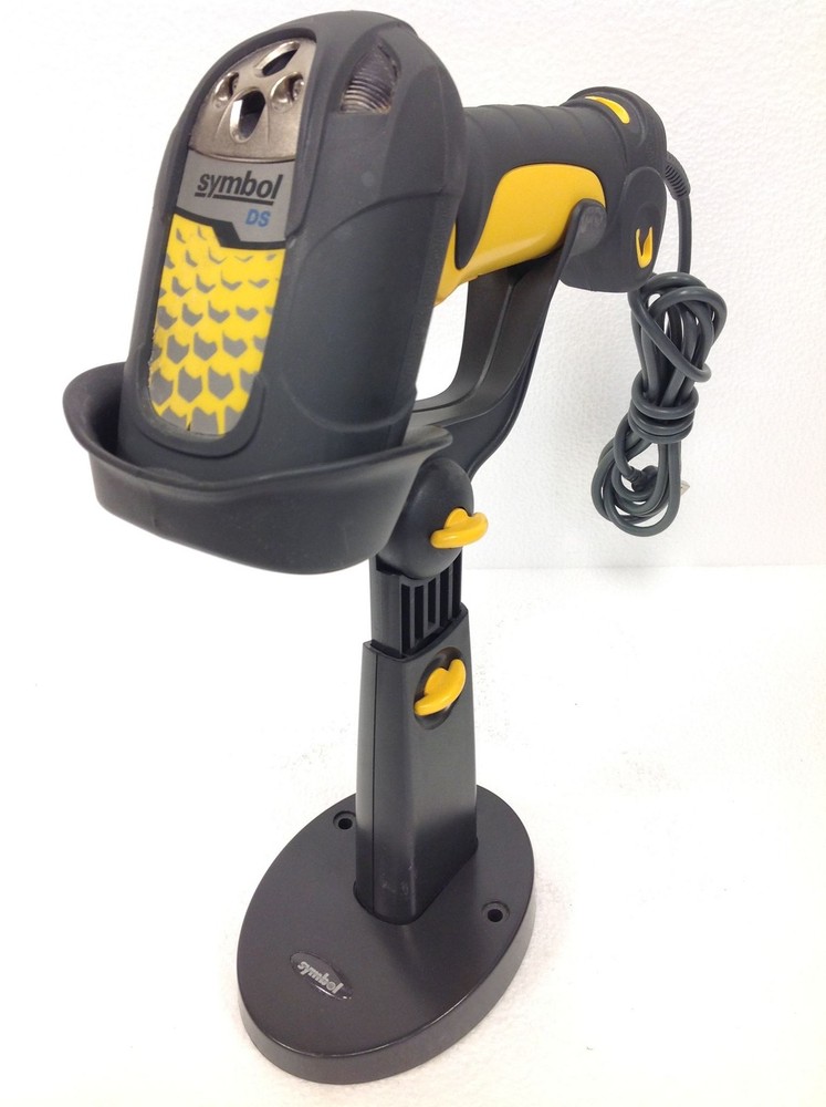 Symbol DS3408-SF20005R Barcode Scanner w/ USB Cable & Stand Tested Working