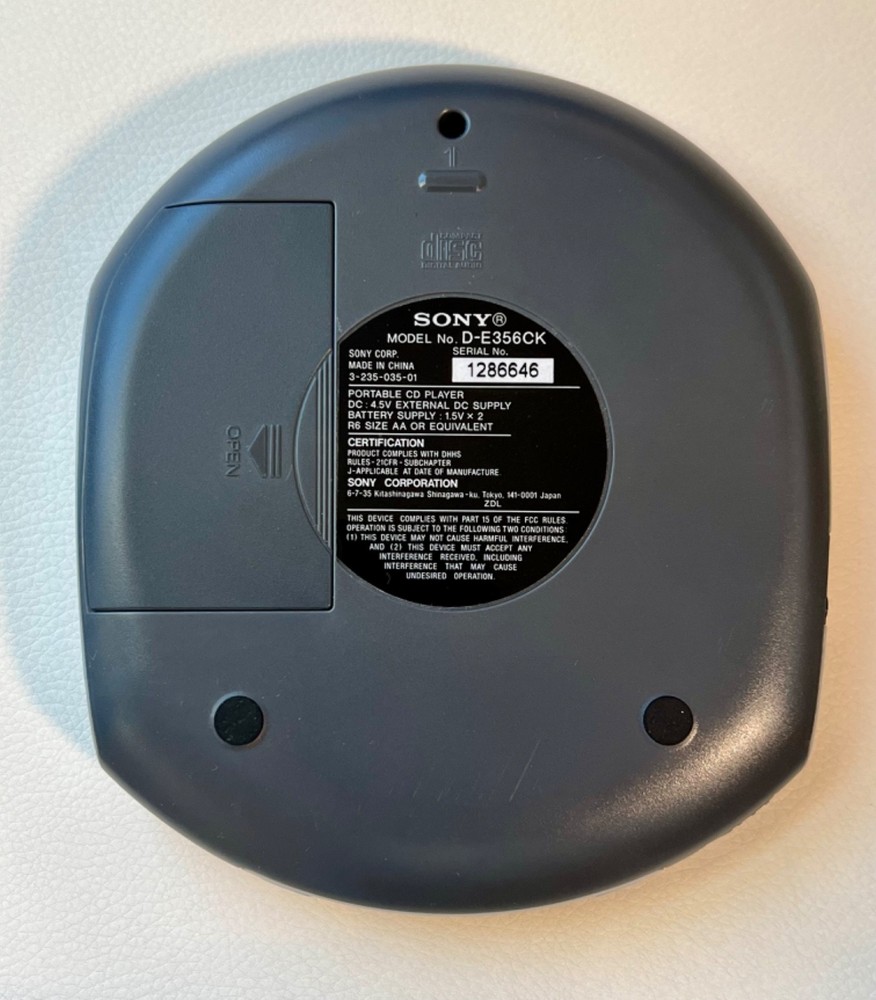 Sony Walkman D-E356CK CD Player ESP MAX Car Ready – Tested & Working