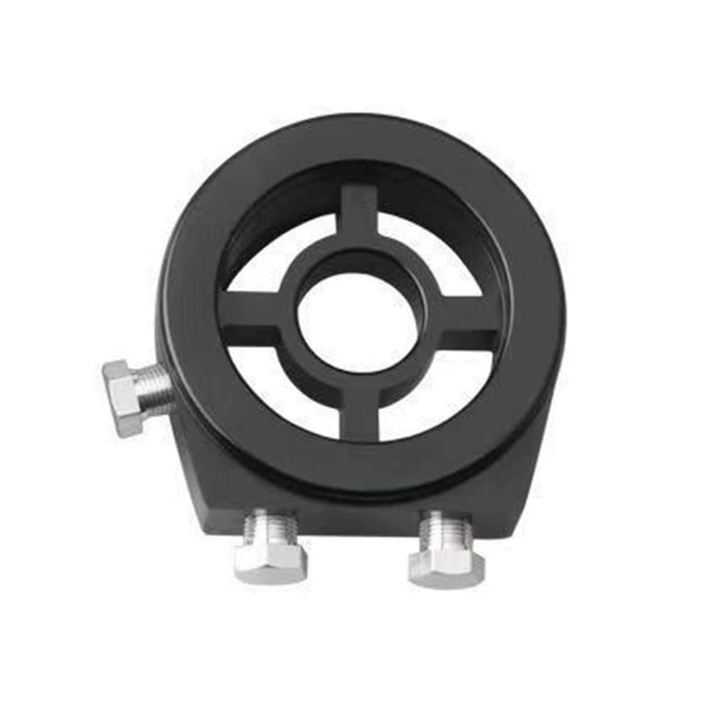 Oil Filter Sandwich Plate Thread Adapter, Universal Aluminum black