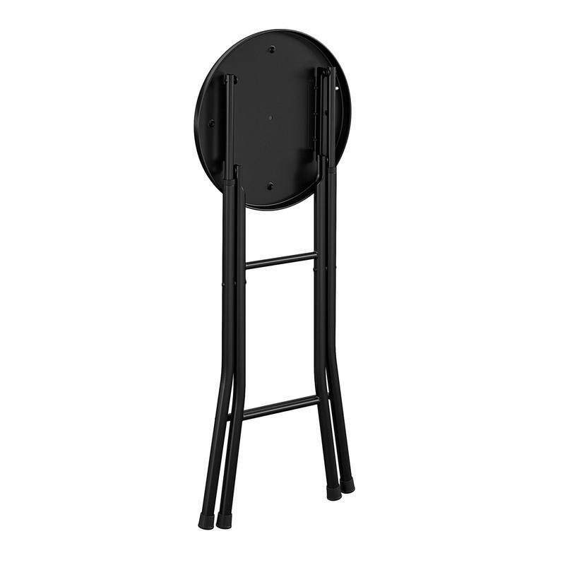 Portable Folding Metal Stool Compact Multi-Purpose Seating Slip-Resistant Padded