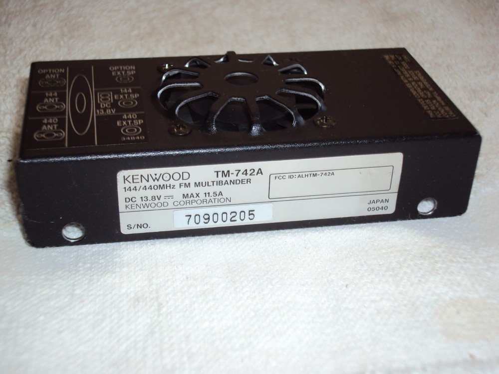 O.E.M. Kenwood TM-742A  Fan Assembly - Working Pull
