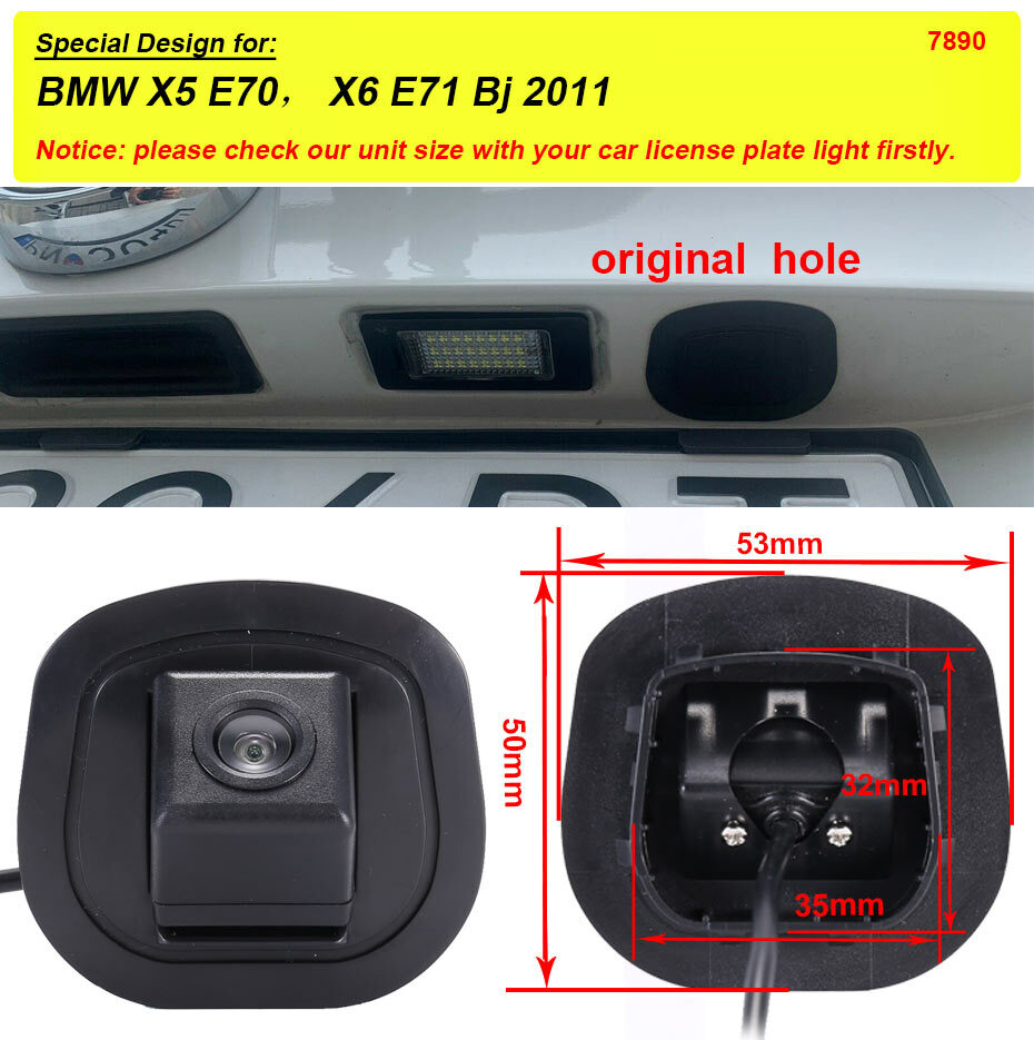 2011 BMW X5 E70 X6 E71 Rear View Camera X1 E84 325d Original Hole Car Camera