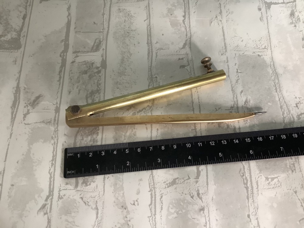 Vintage Brass Drawing Compass