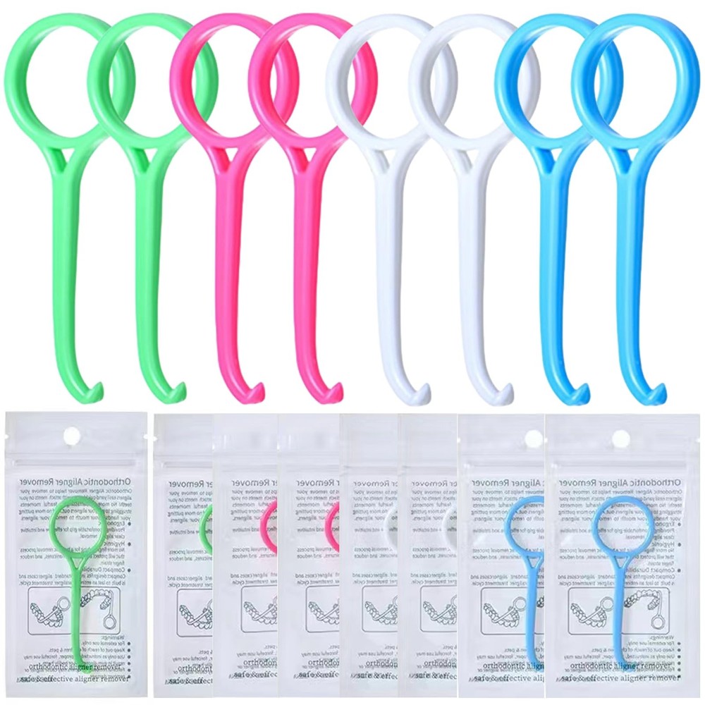 Aligner Removal Tool, Portable Clear Tool for Invisalign 8PCS