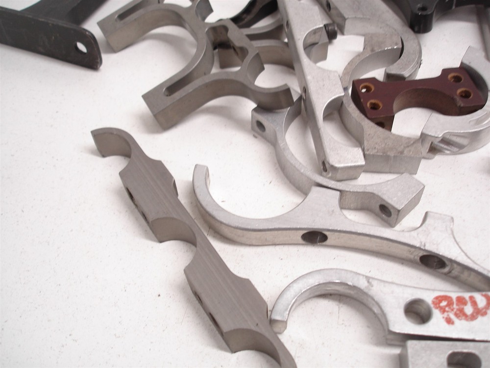 BULK 138pcs BILLET ASSORTED FIREBOTTLE / HARD LINE MOUNTING BRACKETS CLAMPS