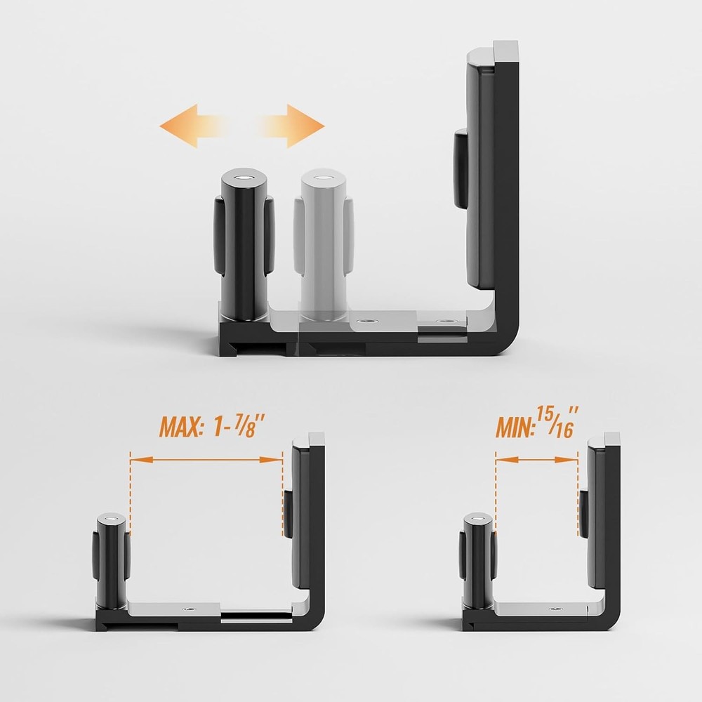 CCJH Upgraded Adjustable Floor Guide Suitable for Sliding Barn Doors,Black