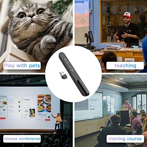 Presentation Clicker Hyperlink Volume Control Wireless Presenterppt Powerpoint C