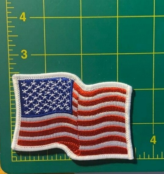 American flag patch waving flag patch waving american flag patch usa flag 3.5"