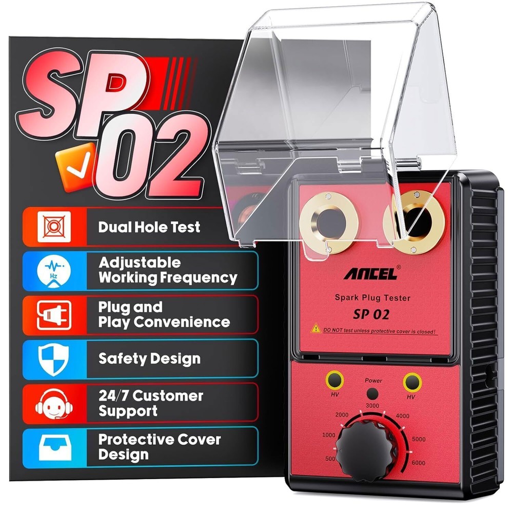 Spark Plug Tester Ignition System Car Detector Dual Hole Test Tool Diagnostic