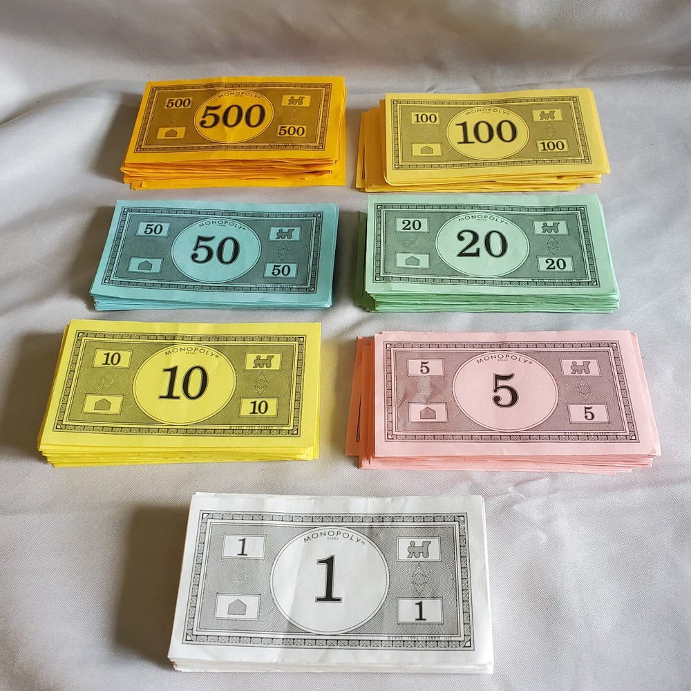 Monopoly Money Game Replacement Bills $15,710