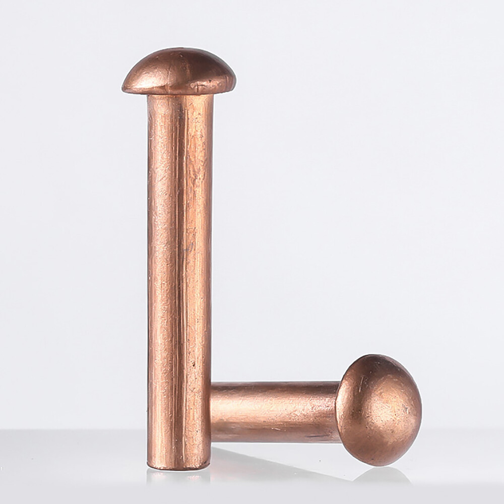 Solid Button Round Head Rivets 2mm 2.5mm 3mm 4mm 5mm 6mm 8mm Copper Dome Rivet