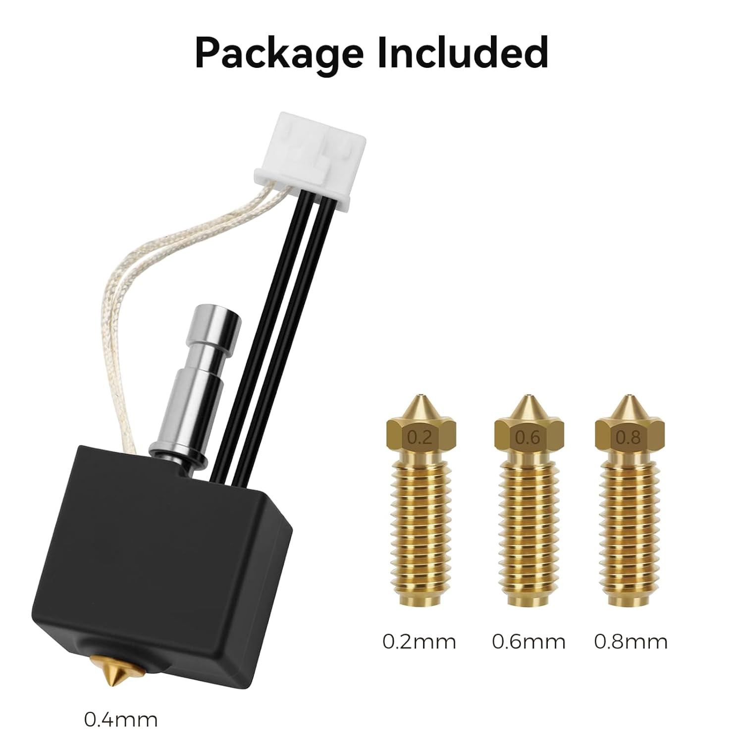 Anycubic Kobra S1 Hotend Kit with Brass Nozzles and Easy Swap Design