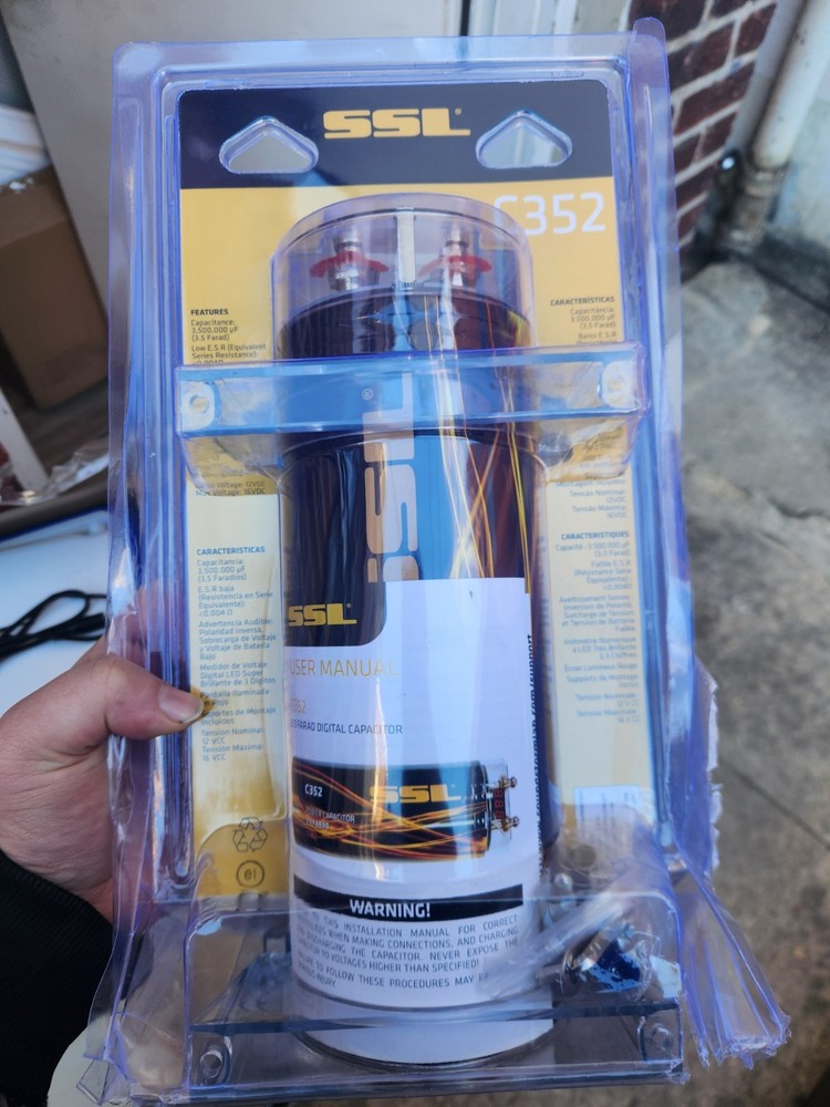 SSL C352 3.5 Farad Digital Car Audio Capacitor