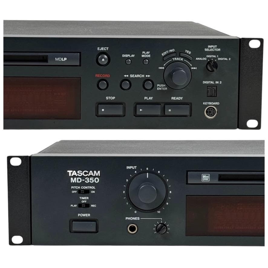 [REMOTE CONTROL] TASCAM MD-350 Minidisc Deck - Tested Working