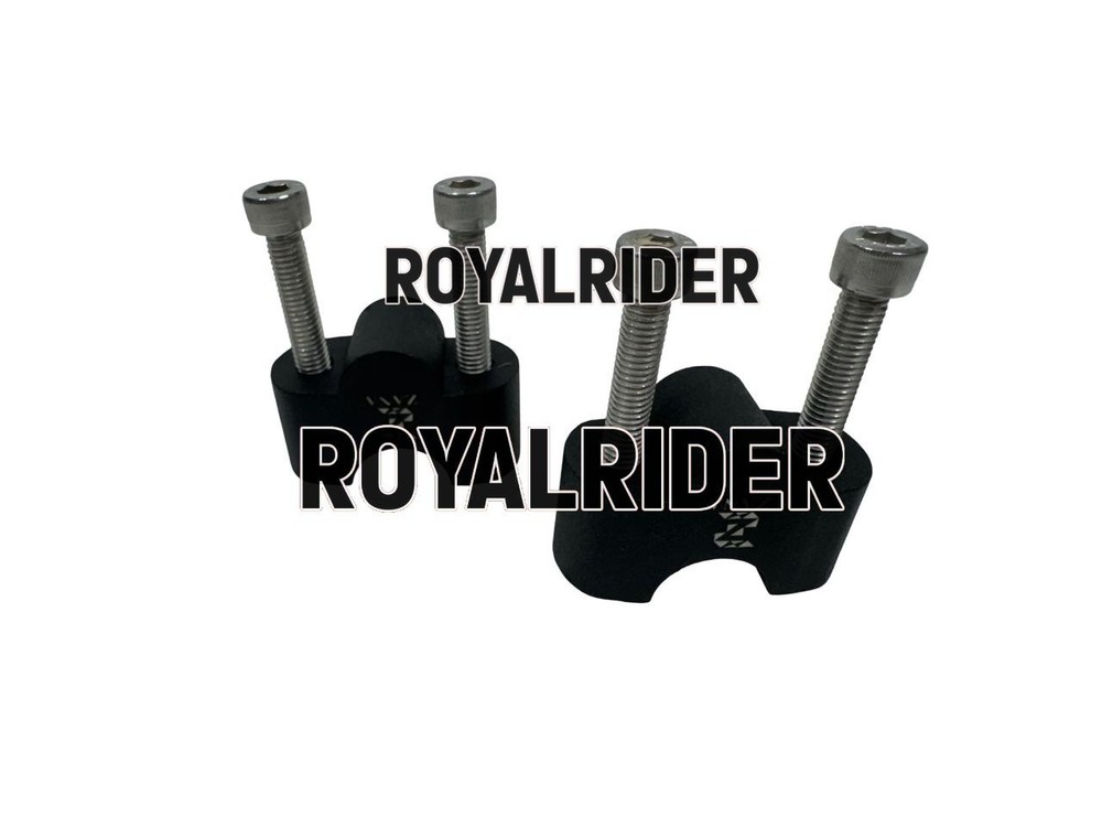 HANDLEBAR RISER BLACK FIT FOR ROYAL ENFIELD BEAR 650
