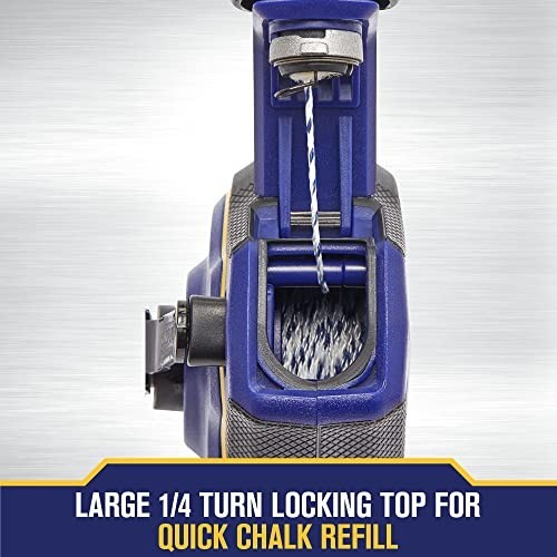 Chalk Line Tool 100ft Speedline Pro Reel, Blue - Precision Marking & Layout Tool