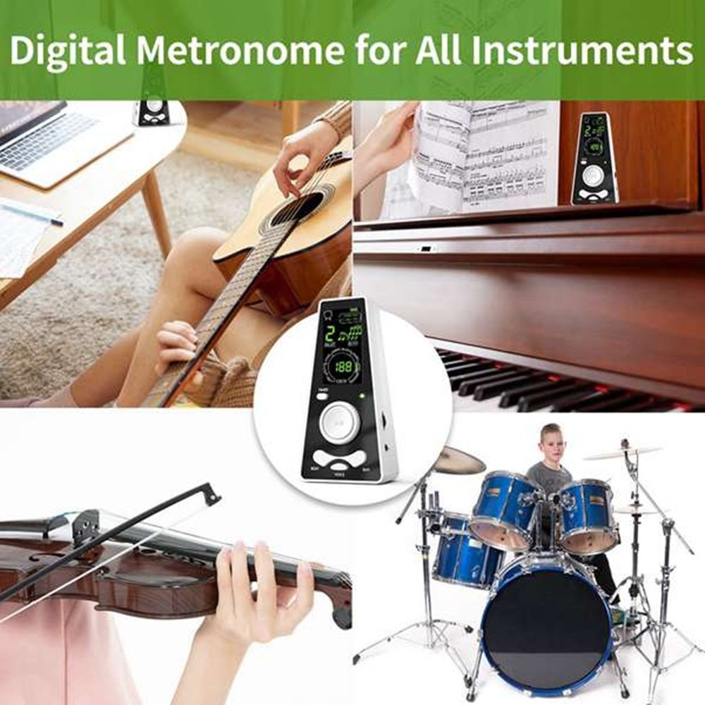 Electronic Digital Metronome Volume Beat Speed Adjustable Timer Digital3951