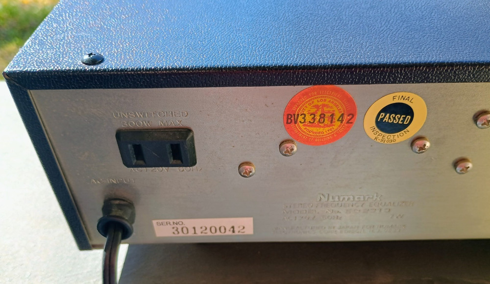 Numark EQ2310 Stereo Frequency Equalizer Tested and Working