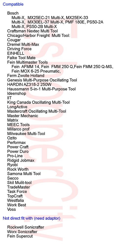 Fine Oscillating Multi Tool Saw Blade For Chicago Performax Dremel Multi-max