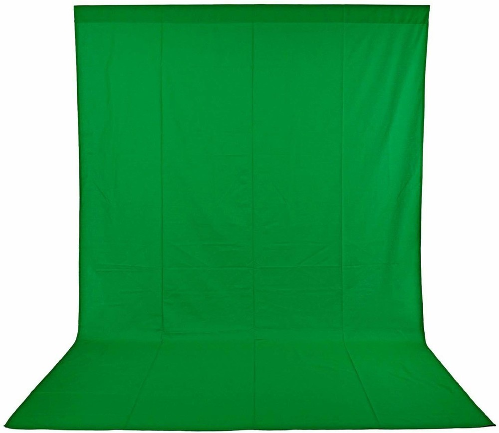 Fodoto 3-Point Continuous Softbox Lighting Kit w/Green Backdrop Kit & Stand
