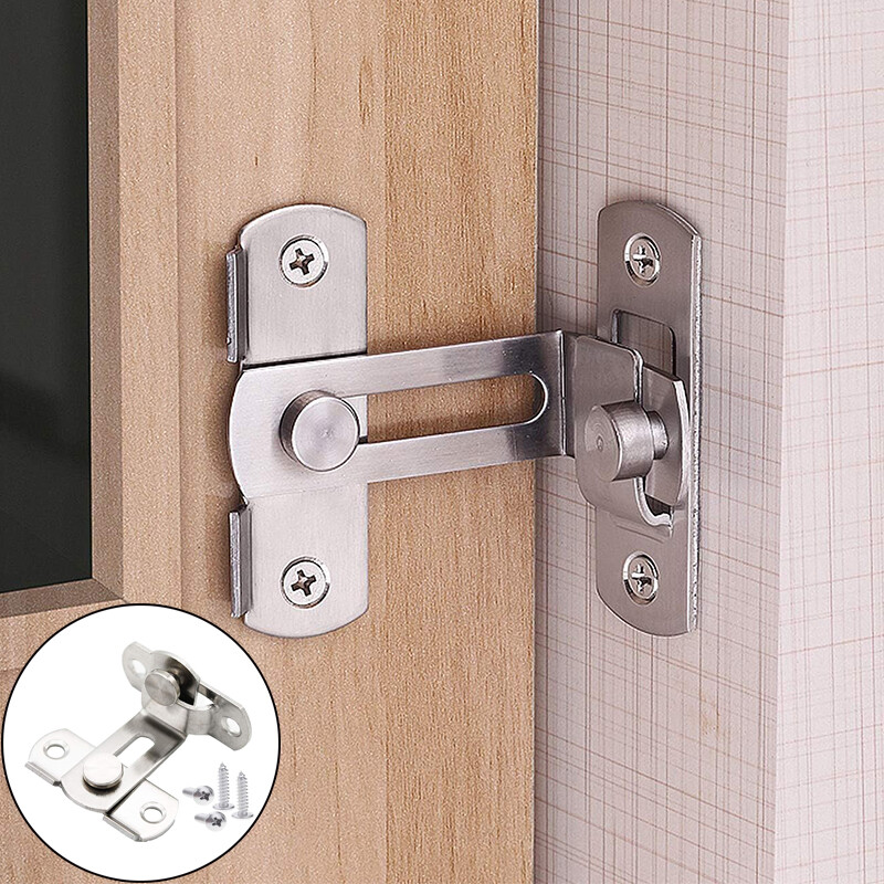 90 Degree Door Latch Sliding Screen Door Latch Barn Door Lock Hasp Latch