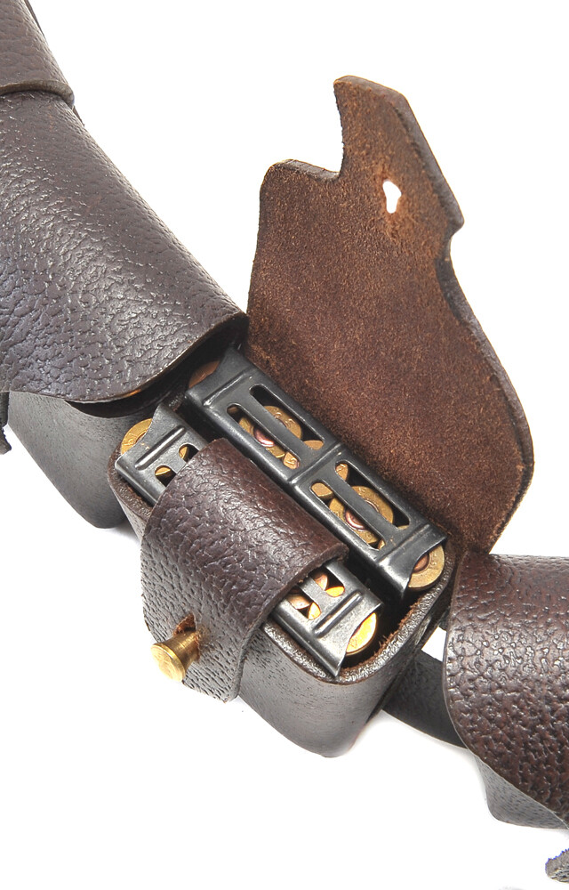 British P-1903 Leather 5 pocket Bandolier Pattern 1903 Premium Oiled Leather