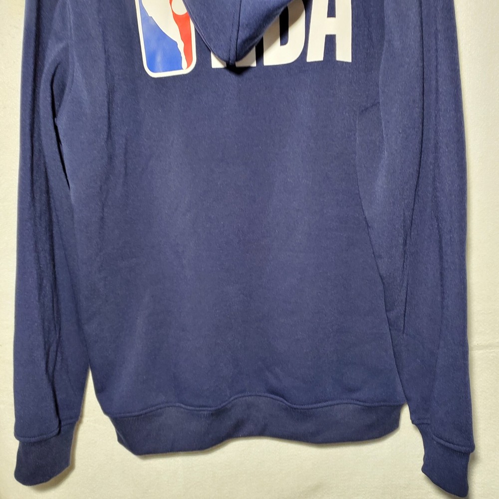 NBA Sweatshirt Hooded Pullover Jacket Large Blue Logo