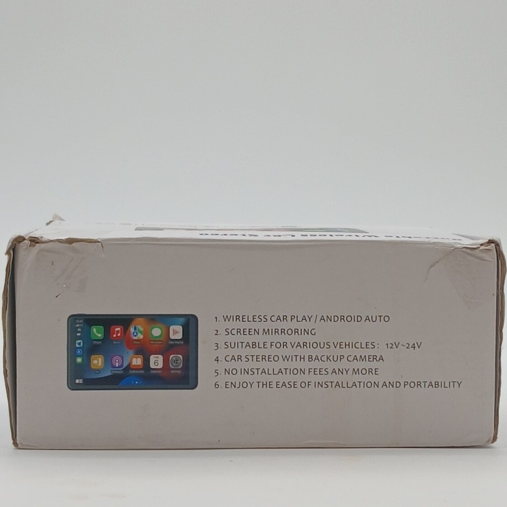 Portable 7" Wireless Car Stereo Apple caraway Wireless Android Screen Mirroring