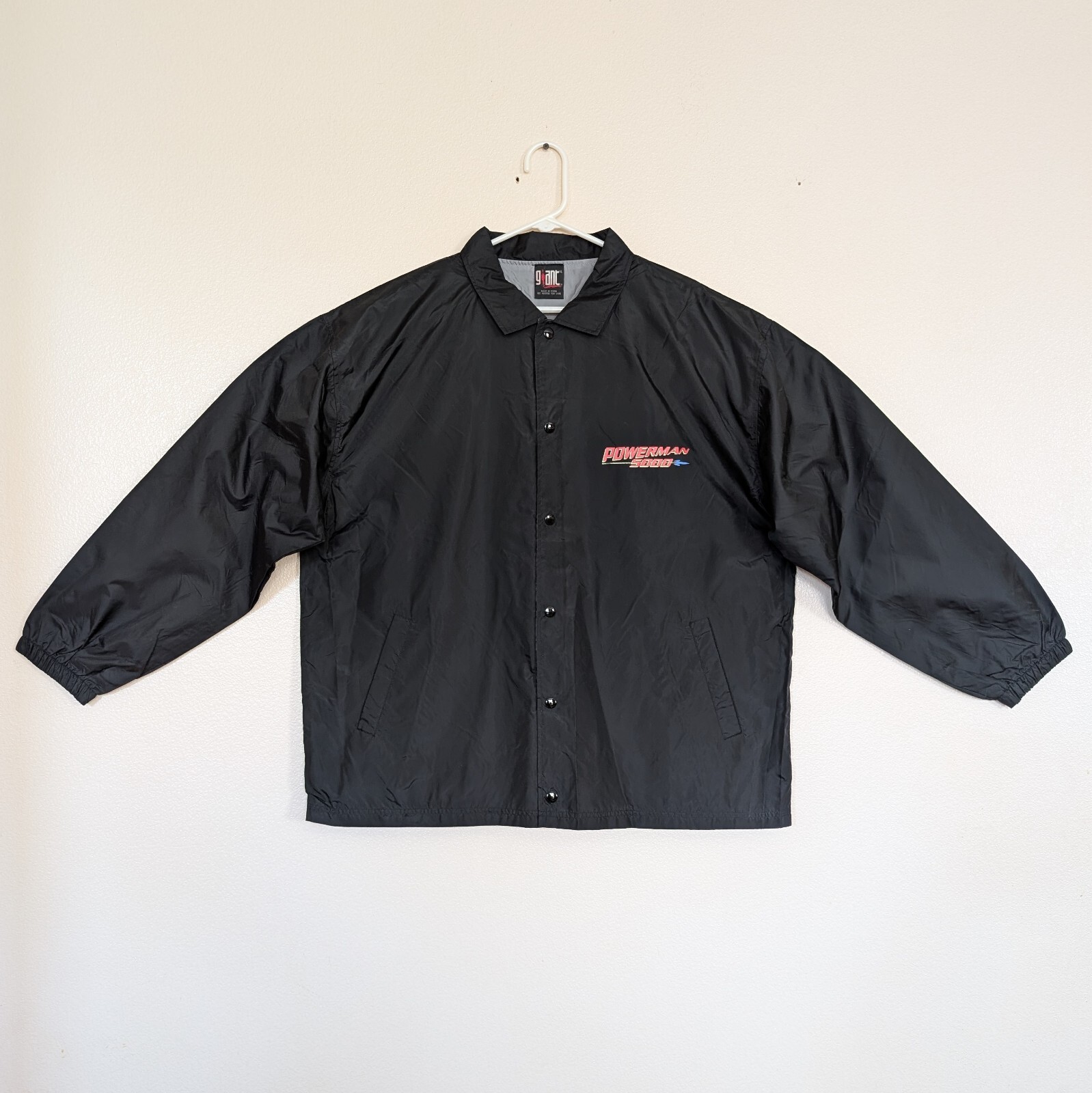 Vtg Powerman 5000 XL Coaches Jacket Tonight The Stars Revolt 2000 Giant Y2K New