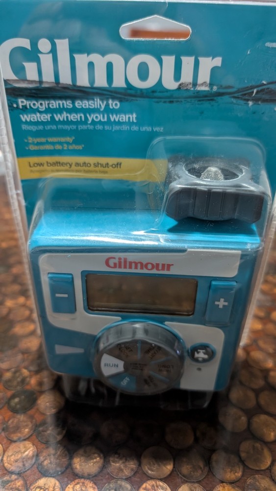 Gilmour Single Hose Outlet Programmable Electronic Water Timer NEW