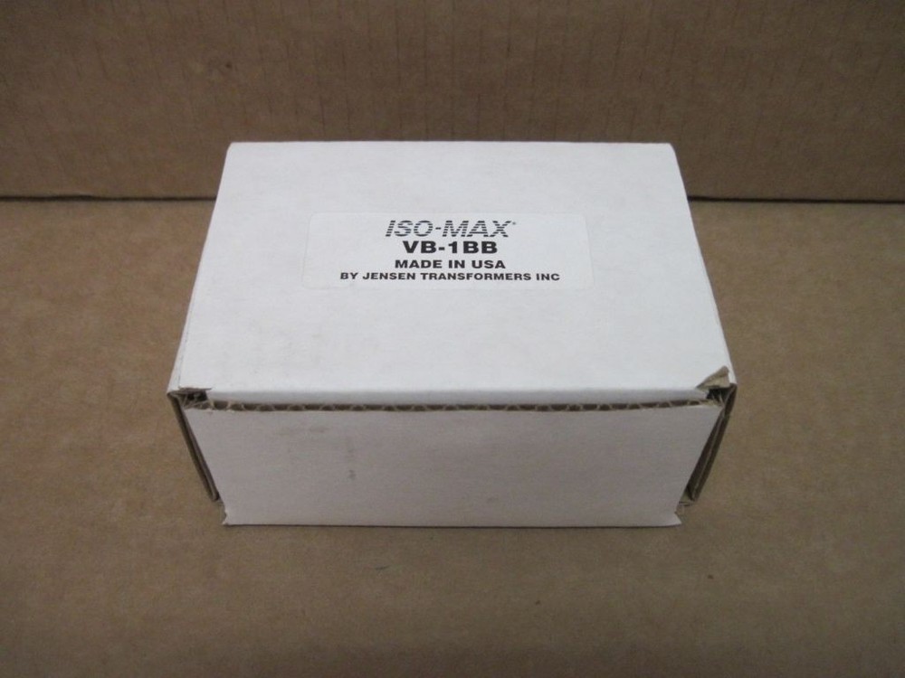Jensen Transformers inc. ISO-MAX VB-1BB 75 Ohm Composite Video Isolator