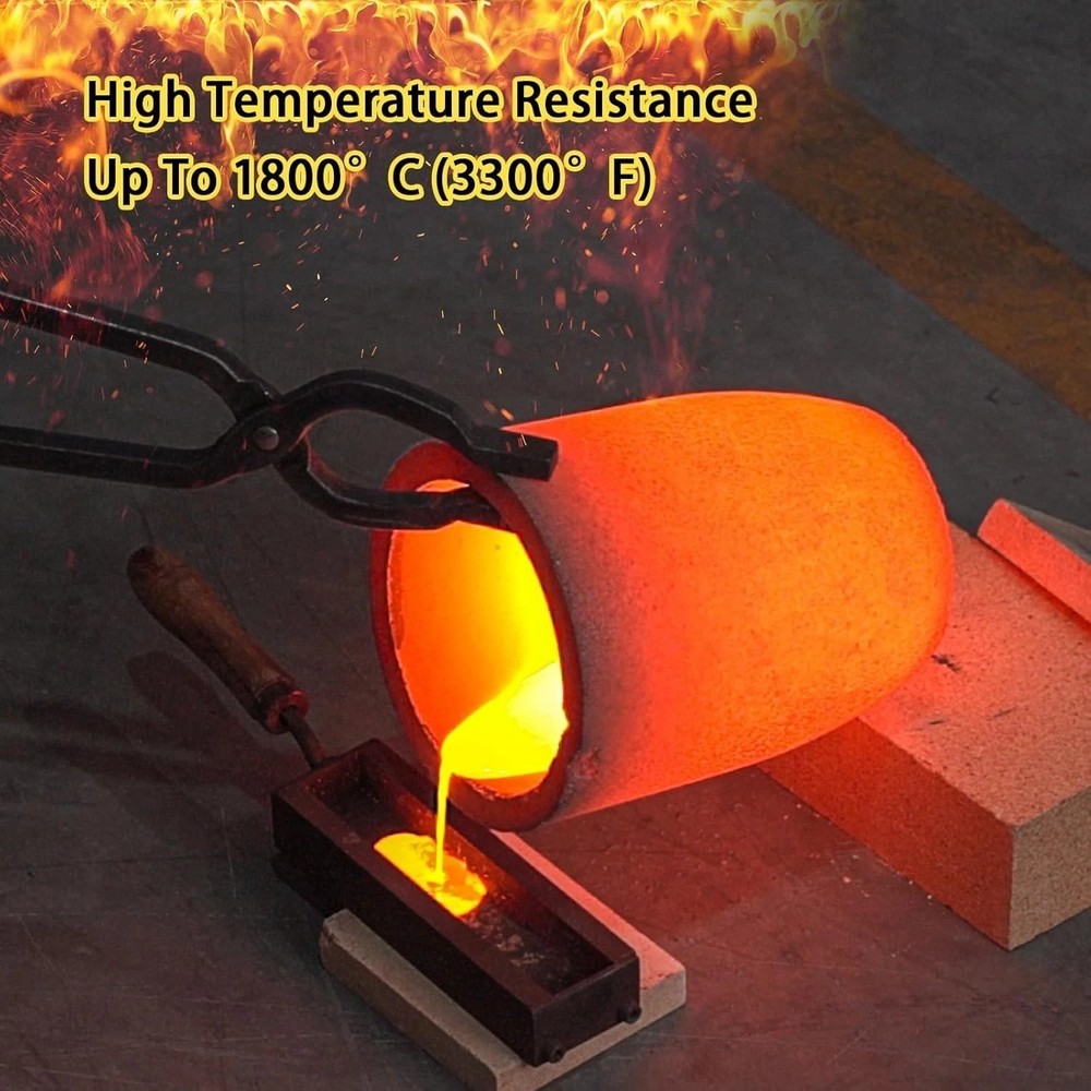 6kg Graphite Crucible Featuring Pour Spout for Efficient Metal Refining