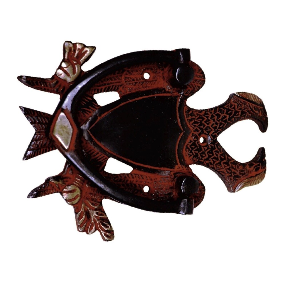 Handcrafted Solid Brass Red Eagle Two Face Shape Victorian Repro Door Knocker