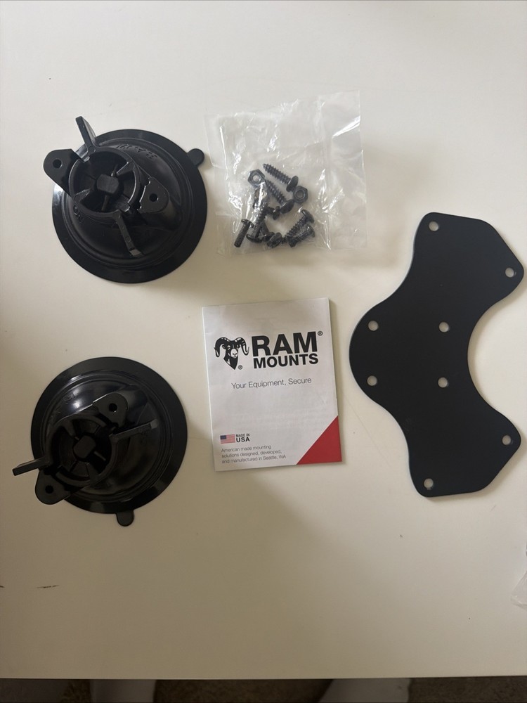 RAM Mount Double Suction Mount Base Without Ball RAM-B-189BU