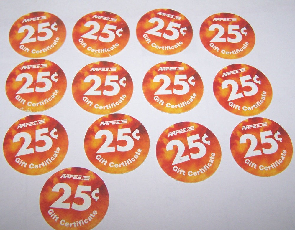 12th Print Set 25 Cent AAFES Pogs 2009 printing About Uncirculated condition