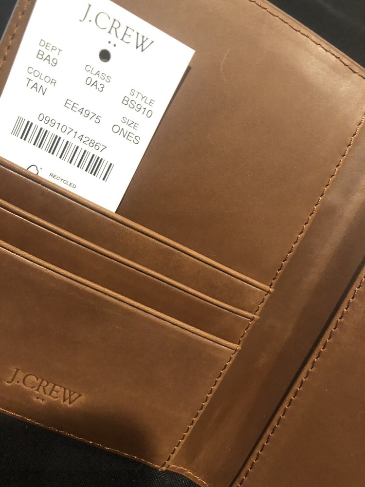 J CREW Leather Passport Holder … Gorgeous! NWT