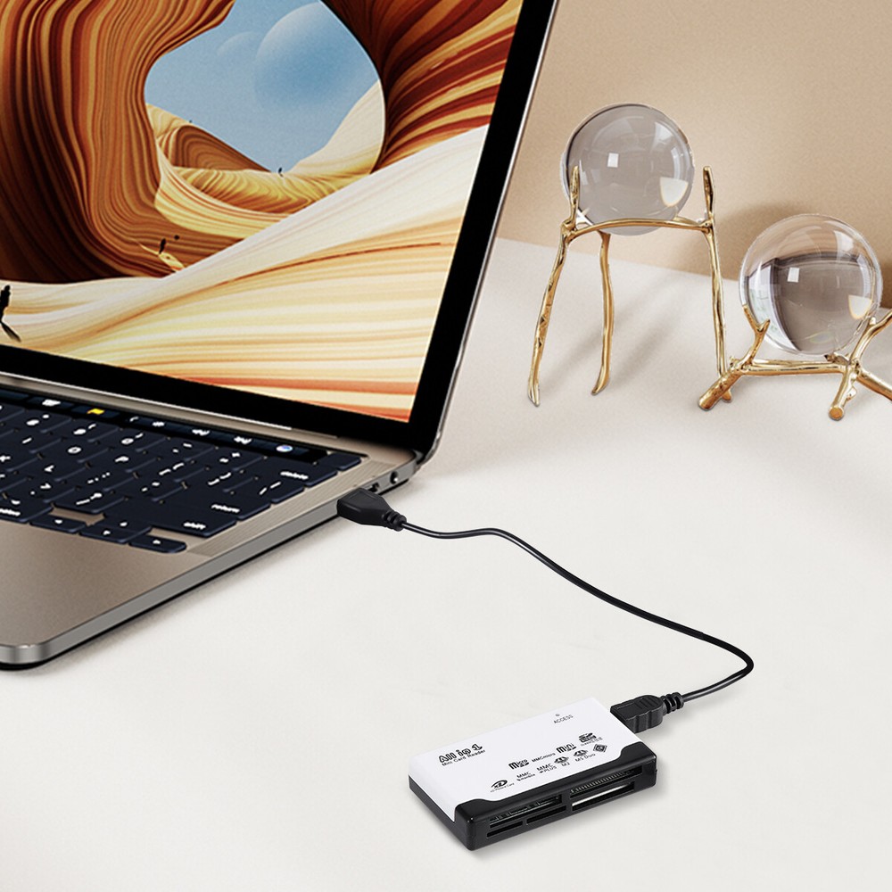 Card Reader 6 in 1 USB 2.0 For CF XD SD MS Smart Memory Adapter Laptop Computer