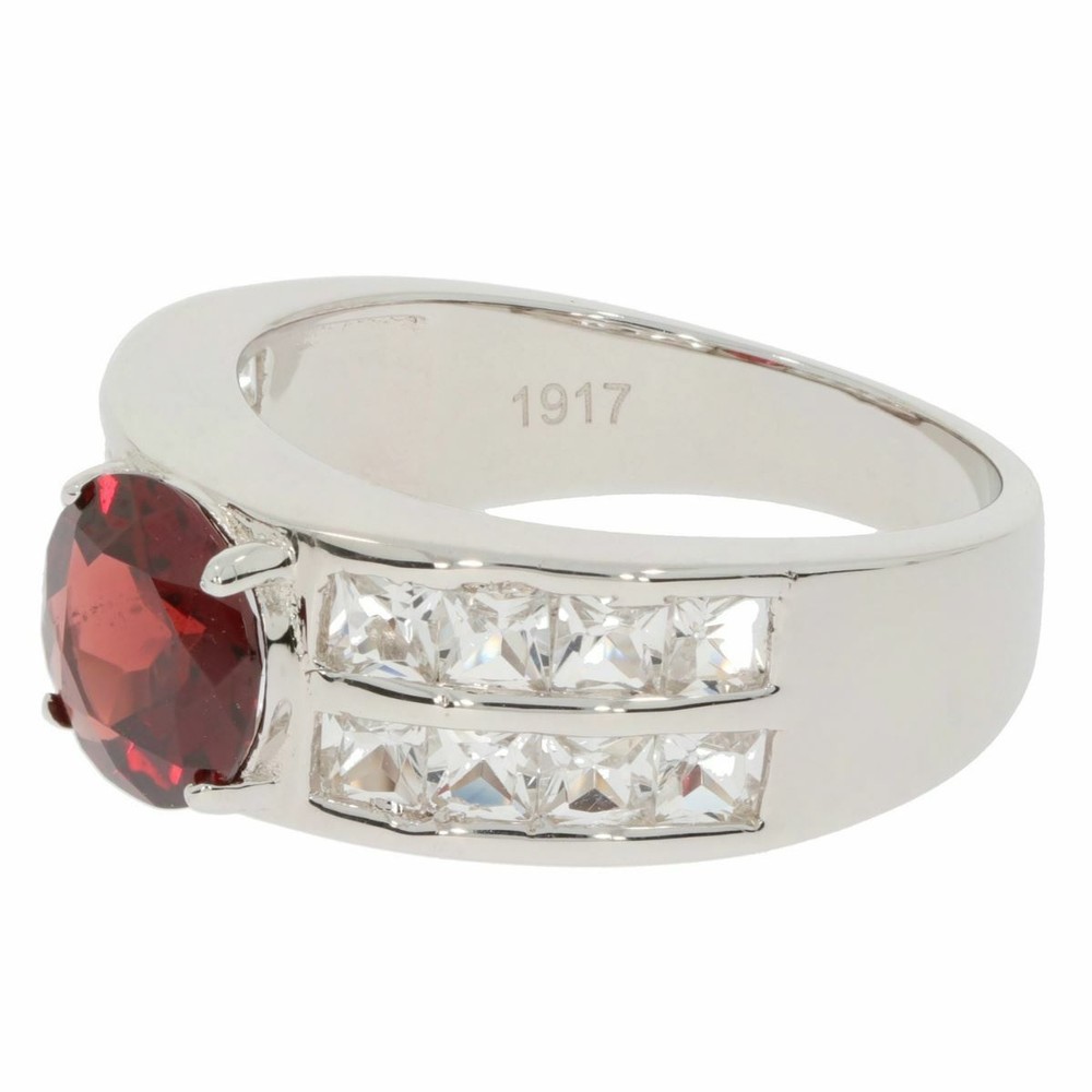 Sterling Silver Semi Mount Ring Setting RD 8x8mm Topaz