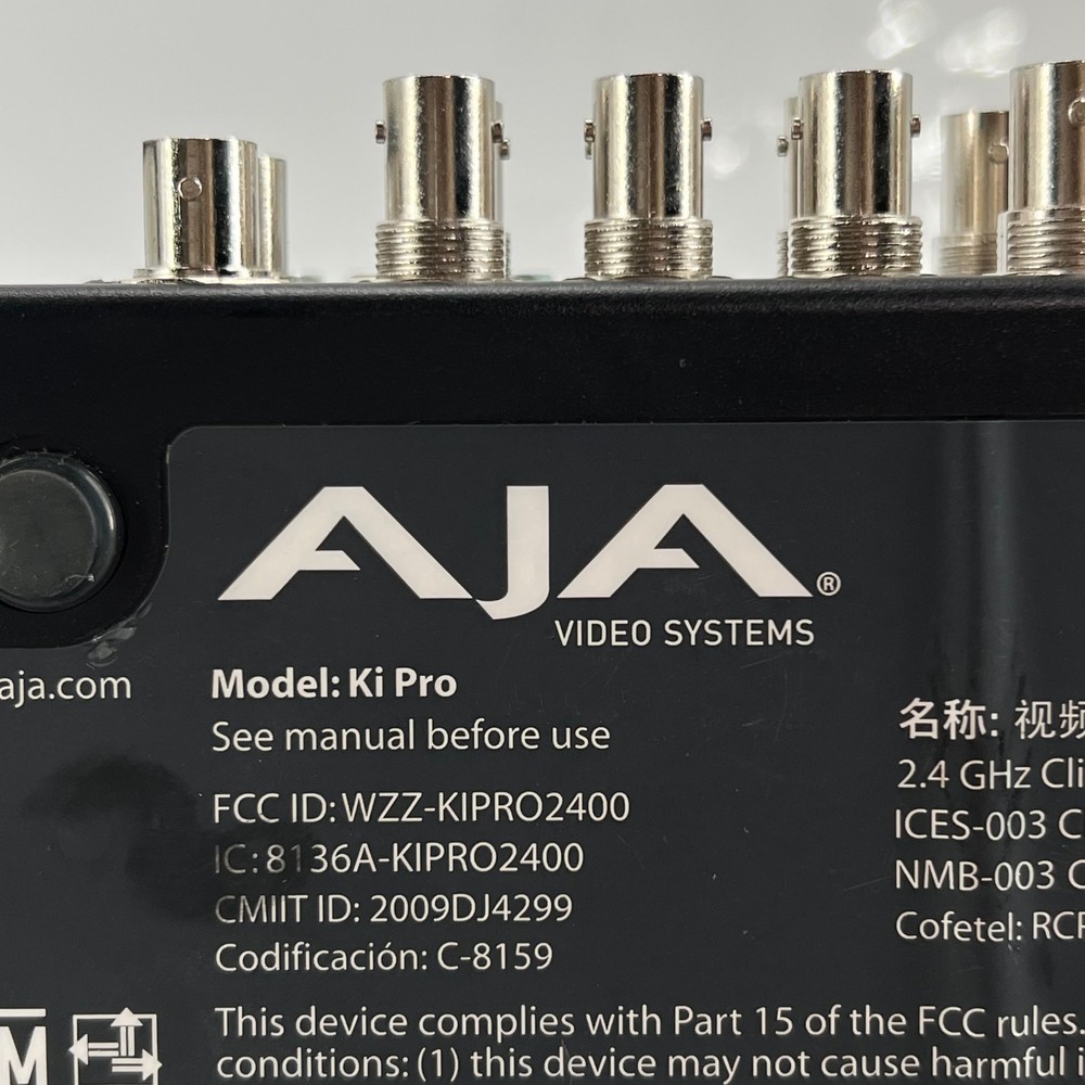 AJA KI PRO VIDEO SYSTEMS VIDEO RECORDER ADAPTER