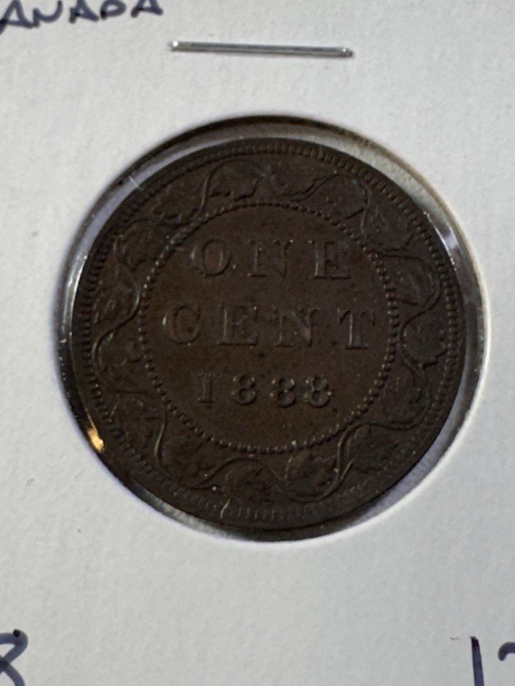 1888 Canada Large Cent Bronze Coin