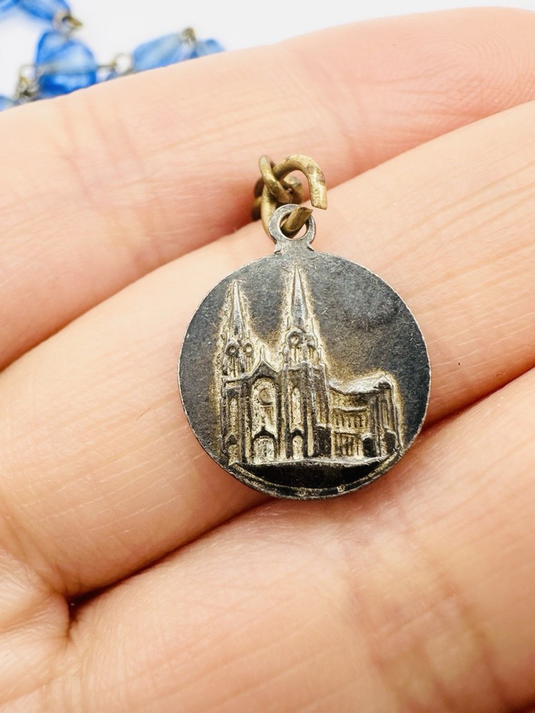 Vintage Czech Class Bead Rosary