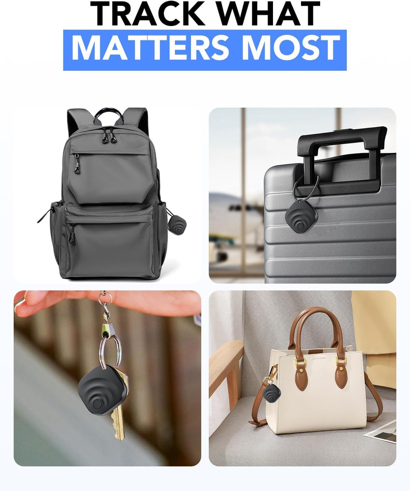 4 Pack Dual System Tracker for Ios and Android Bluetooth Tracker Smart Tags Comp