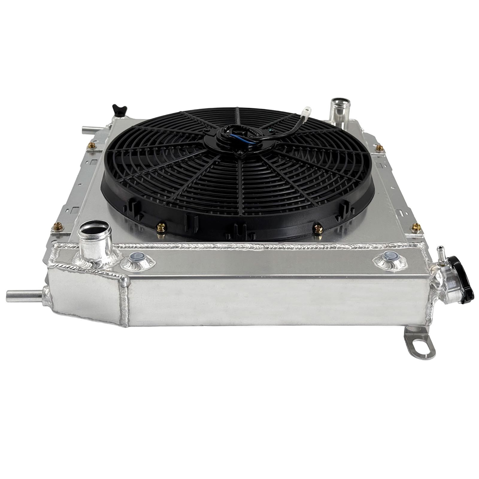 AT For Ford Ranger 1985-1994 Mazda B2300 94 L4 Aluminum Radiator+Fan Shroud